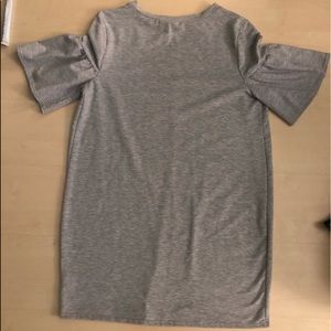 Grey t shirt material dress